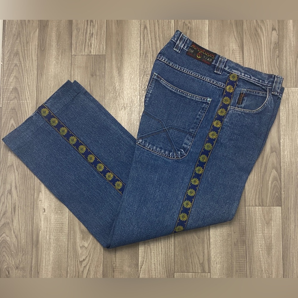 Vintage No Excuses Sz. 11/12  Womens Wide Leg Jean Girl Gear